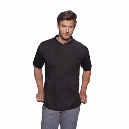 Kortärmad kockskjorta i twill med ventilerande rygg unisex | Karlowsky