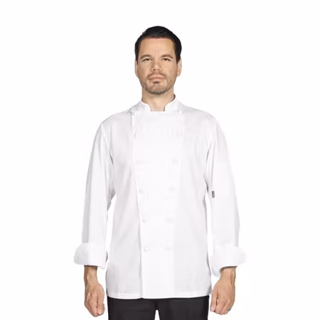 Kockrock långärmad i bomull med StayCool® | Le Chef Professional