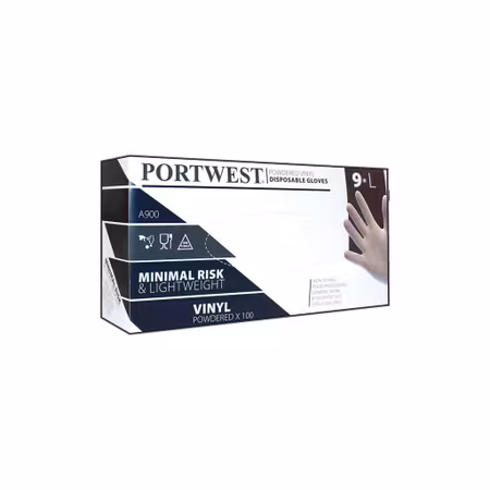 Engångshandskar i vinyl – 100-pack | Portwest