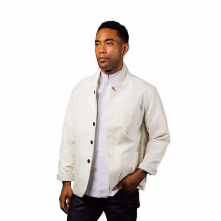 Handgjord arbetsjacka i italiensk bomull - unisex | BlueCut