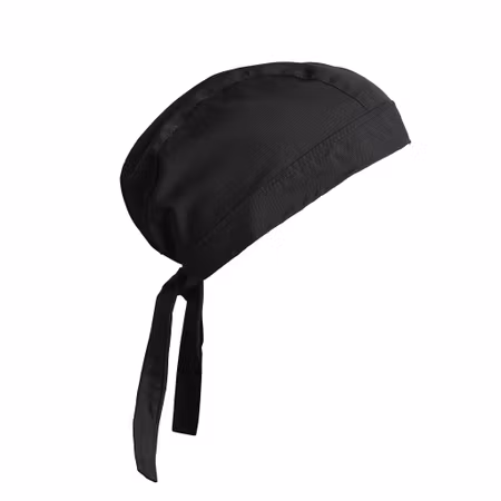 Klassisk svart bandana i slitstarkt polycotton-material | Kentaur