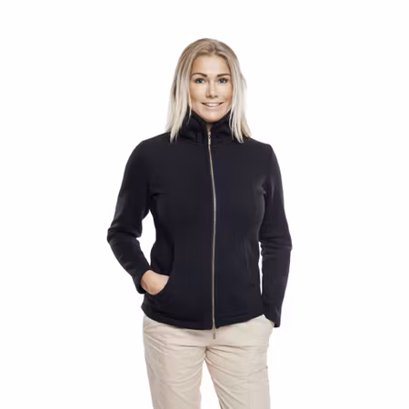 Sweatshirt i bomull och fleece med 2-vägsdragkedja | Texstar