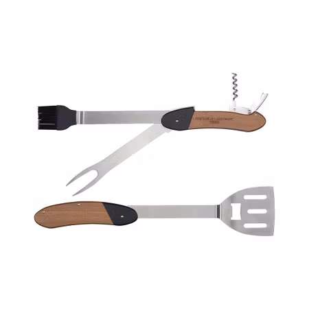 Multiverktyg för grill med grillspade, köttgaffel och marinadborste | Gentlemen's Hardware
