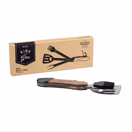 Multiverktyg för grill med grillspade, köttgaffel och marinadborste | Gentlemen's Hardware