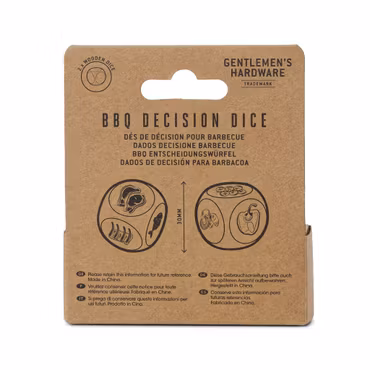 BBQ-tärningsset för grillinspiration | Gentlemen's Hardware