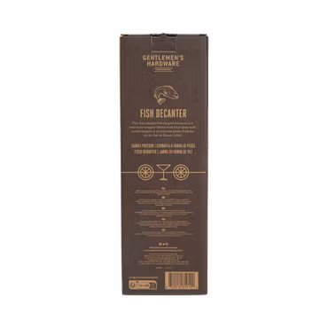 Fiskformad karaff i blått glas 535 ml | Gentlemen's Hardware