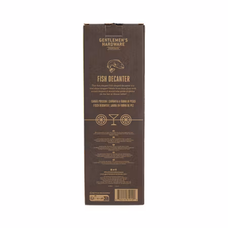 Fiskformad karaff i blått glas 535 ml | Gentlemen's Hardware