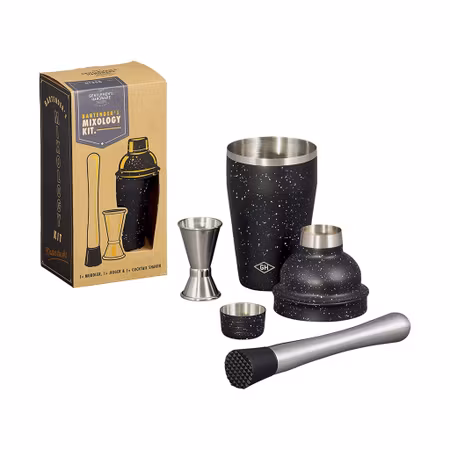 Drinkset med cocktailshaker, muddlare och barmått | Gentlemen's Hardware