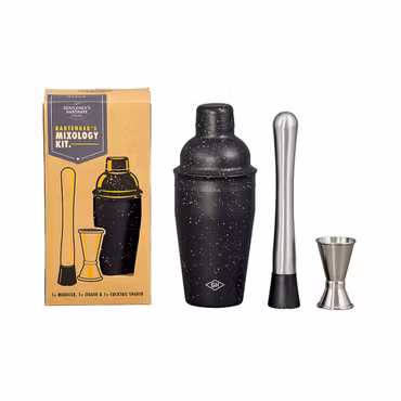 Drinkset med cocktailshaker, muddlare och barmått | Gentlemen's Hardware