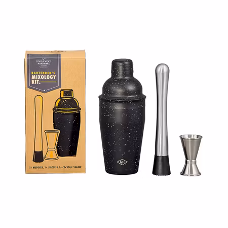 Drinkset med cocktailshaker, muddlare och barmått | Gentlemen's Hardware