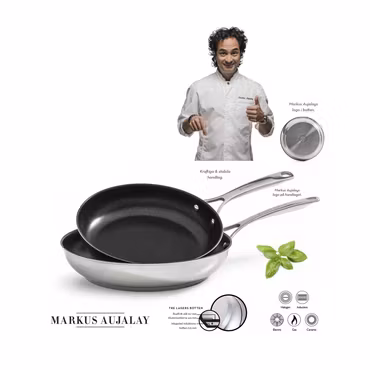 Stekpanneset med keramisk beläggning 24 & 28 cm | Markus Aujalay