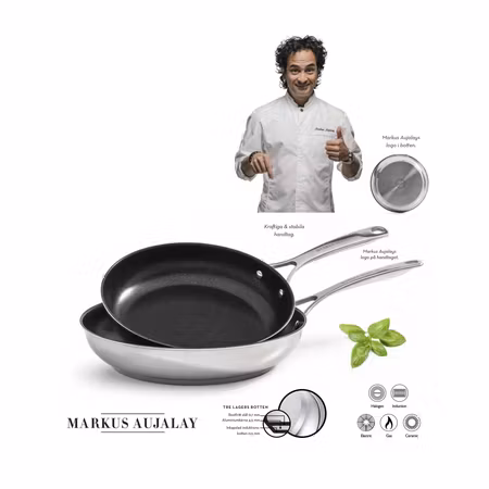 Stekpanneset med keramisk beläggning 24 & 28 cm | Markus Aujalay