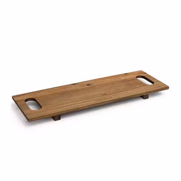 Serveringsbräda i oljad akacia med ben 70 × 23 cm | Markus Aujalay