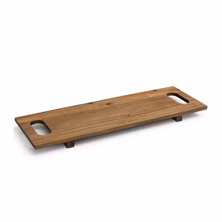 Serveringsbräda i oljad akacia med ben 70 × 23 cm | Markus Aujalay