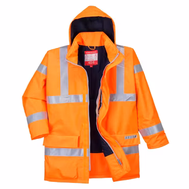 Flamskyddad antistatisk Hi-Vis regnjacka – S778 | Portwest