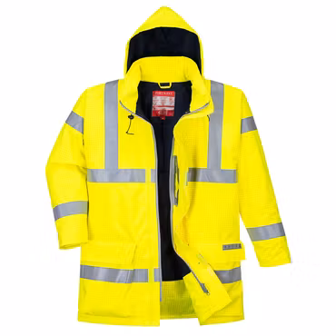 Flamskyddad antistatisk Hi-Vis regnjacka – S778 | Portwest