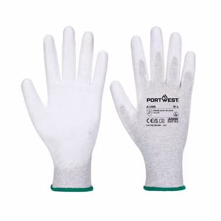 ESD-montagehandske med PU-belagd handflata – 12-pack | Portwest