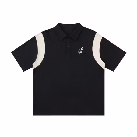 Golfpiké i bomull med kontrastpaneler - Scratch Polo | Gamblin´Golf