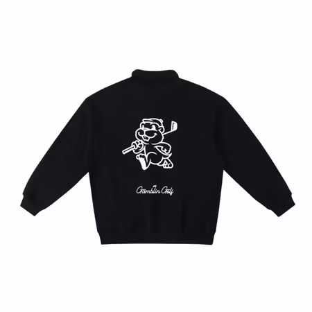 Golftröja i fleece med polokrage - House Polo Sweatshirt | Gamblin´Golf
