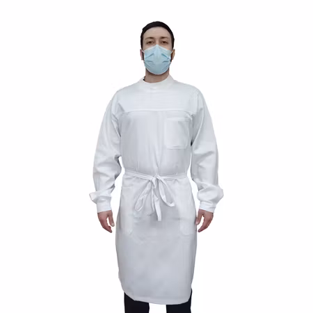 Lång labbrock med ryggknäppning - Unisex | Kokott