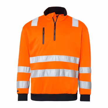 Varselsweatshirt med krage och bröstficka | Top Swede