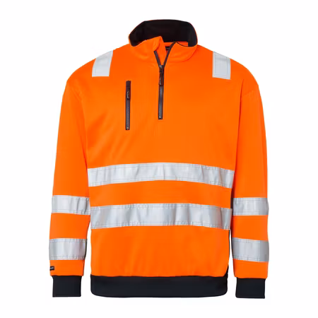 Varselsweatshirt med krage och bröstficka | Top Swede
