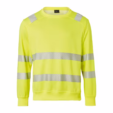 Varselsweatshirt med stretchreflexer och rund hals | Top Swede