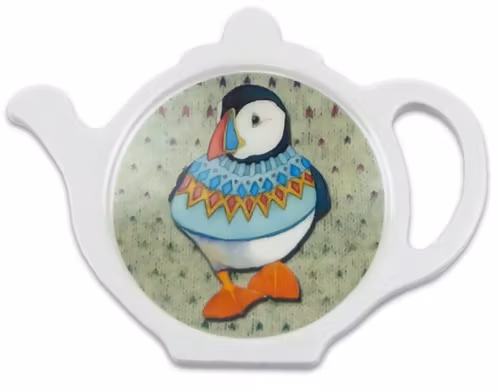 WOOLLY PUFFINS TEA BAG TIDY (TEPÅSFAT)