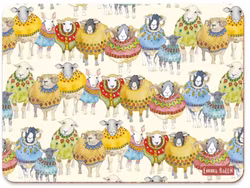 WOOLLY SHEEP IN SWEATERS SINGLE PLACEMAT (BORDSTABLETTER)
