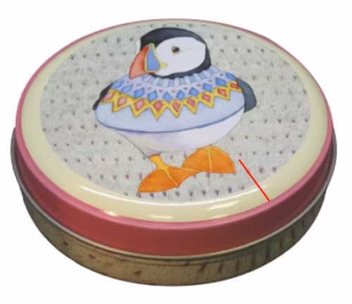 WOOLLY PUFFIN - ROUND TIN (RUND BURK)