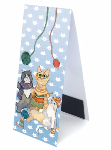 KITTENS IN MITTENS MAGNETIC BOOKMARK (BOKMÄRKE - MAGNET)