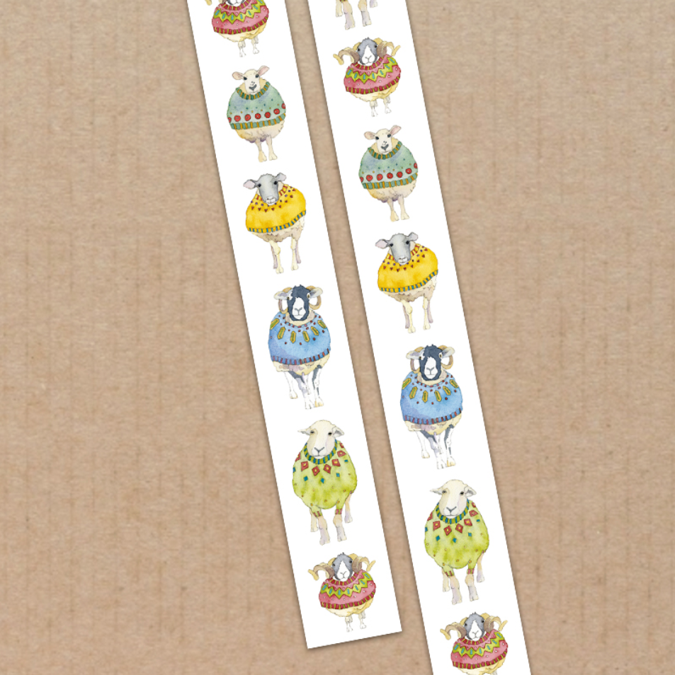 SHEEP IN SWEATERS 15MM WASHI TAPE (TEJP)