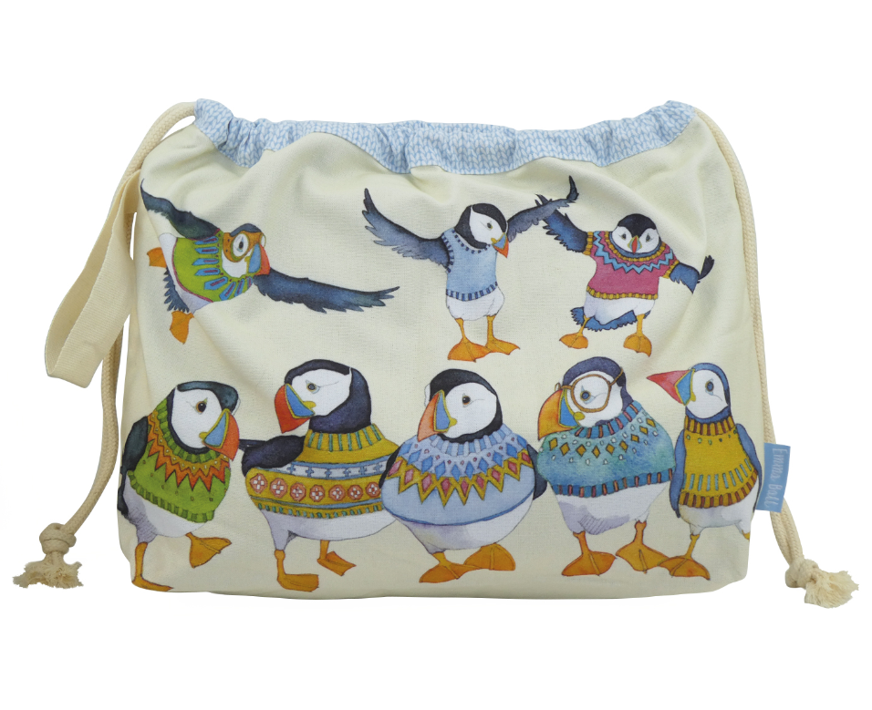 WOOLLY PUFFINS II DRAWSTRING BAG (PÅSE, BAG)