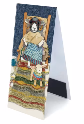 KNITTING SHEEP MAGNETIC BOOKMARK (BOKMÄRKE - MAGNET)