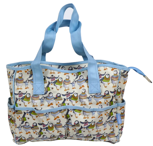 WOOLLY PUFFINS LARGE OILSKIN POCKET BAG (VÄSKA)