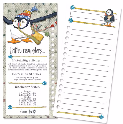 WOOLLY PUFFINS COLOUR CHART CARDS (FÄRGKARTA)