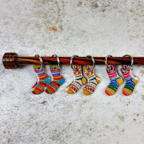 Sock Stitch Markers (set av 6) (MARKÖRER)