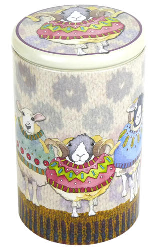Sheep in Sweaters Tall Round Caddy - (BURK)