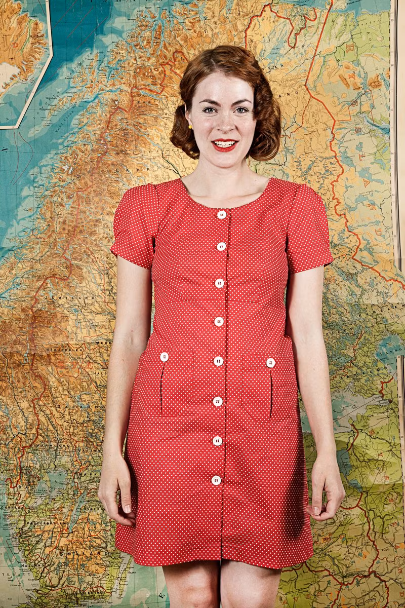 Anna polka dot red