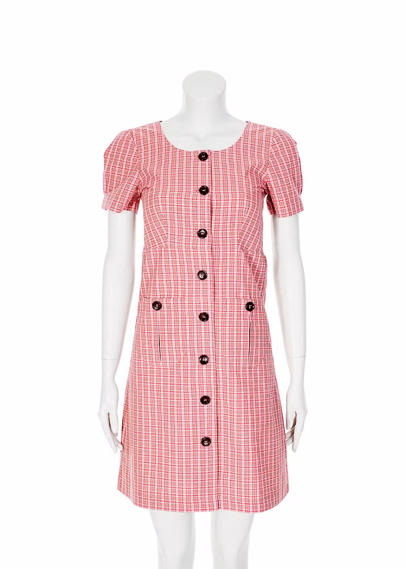 Anna chequered pink