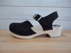 Cornelia Sandal Träsko Svart nubuck