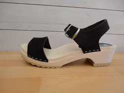 Carro Sandal Trä Svart Nubuck