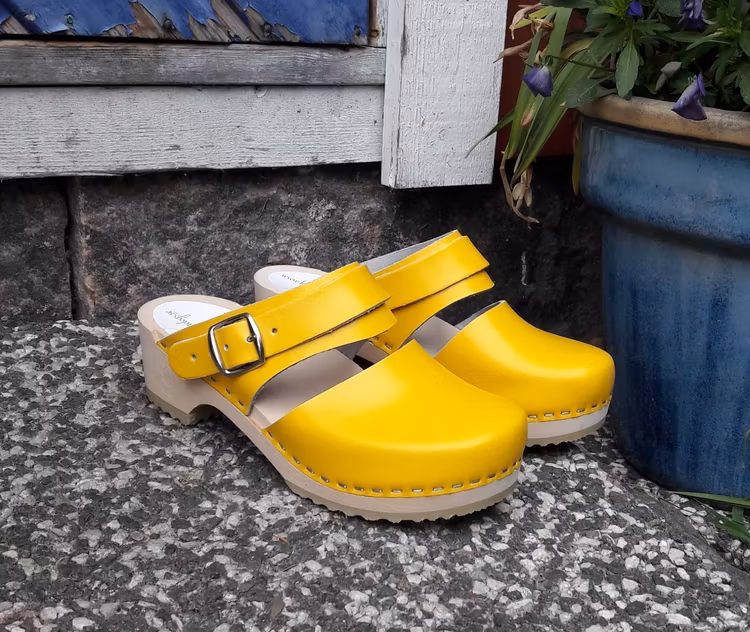 Ellen träsko Sandal Flexibel Gul