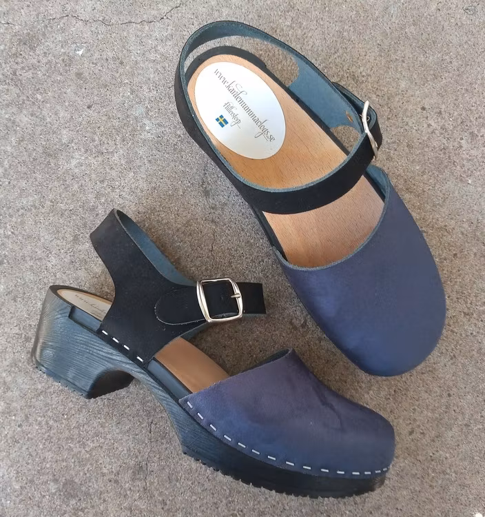 Cornelia Mjuk,  Blå & Svart 'Nubuck'