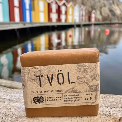 " Tvöl " Ekologisk Tvål , doft av humle,Smögens tvålbruk