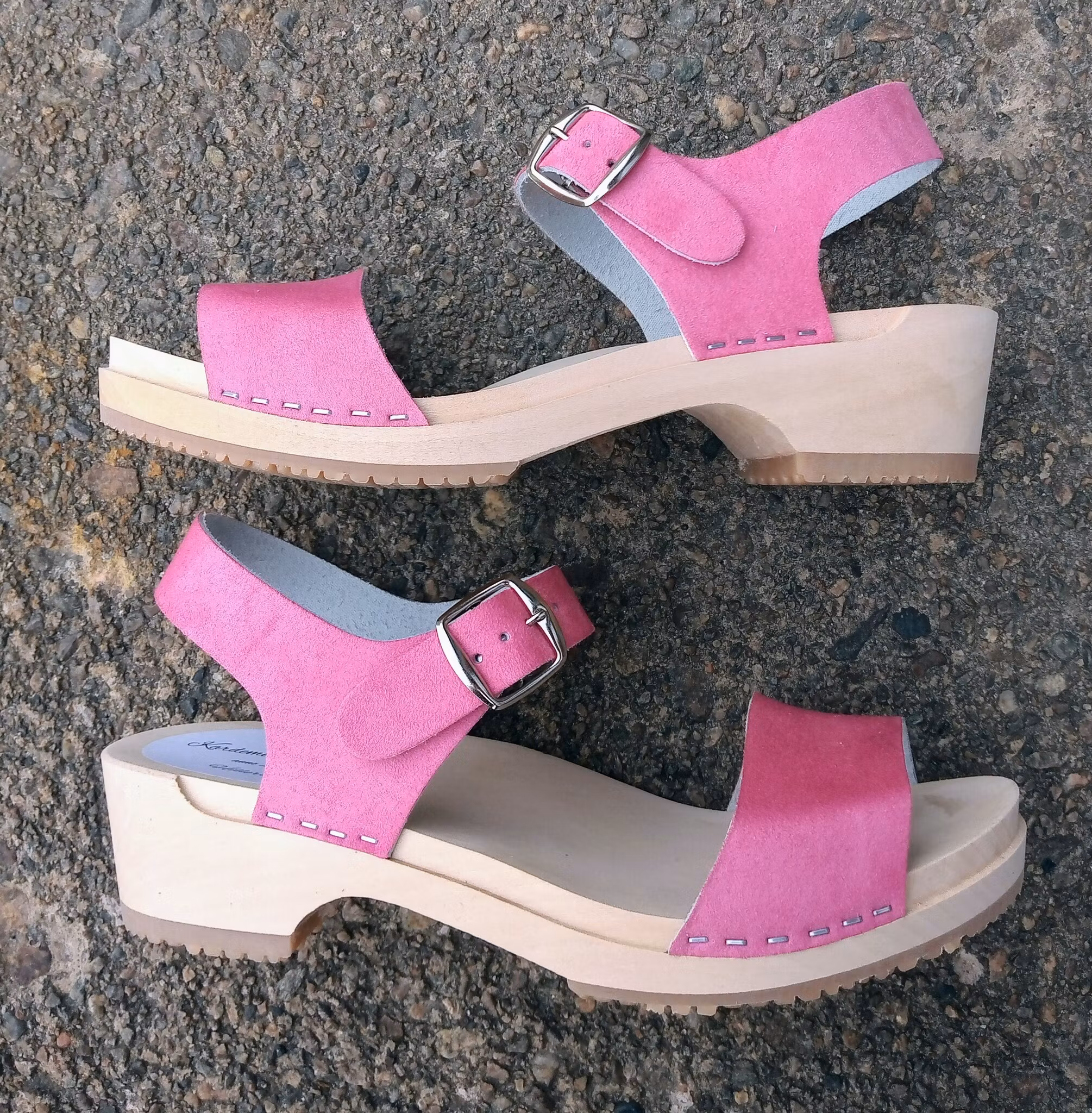 Carolina träsandal Rosa Nubuck