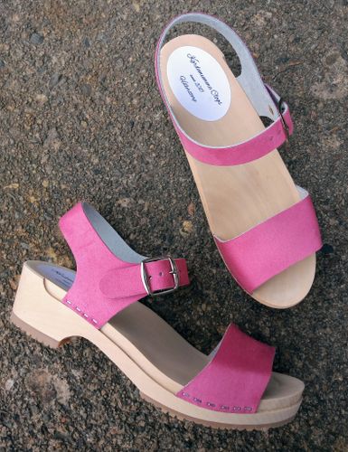 Carolina träsandal Rosa Nubuck
