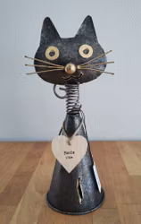 Söt katt i plåt ❤️ "Bästa vän"