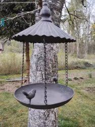 Fågelbad /matare i metall 🐦🐝🦋