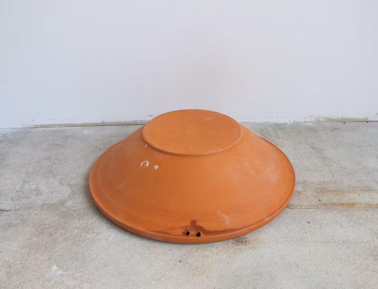 Stor dekorerad skål